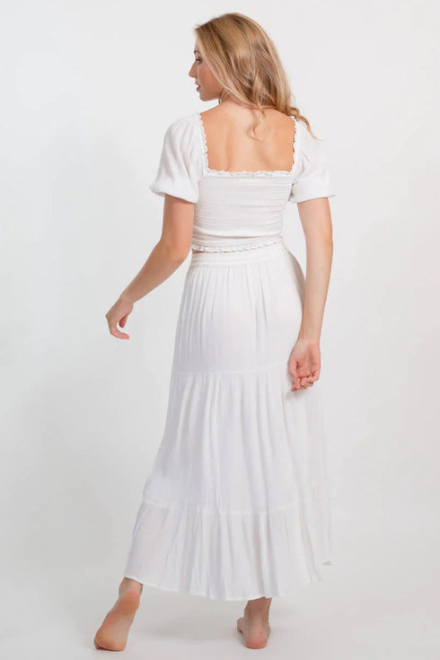 Koy Resort Miami Smocked Crop Top